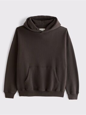 Abercrombie & Fitch Men's Essential Popover Hooded Sweatshirt - Dark Brown